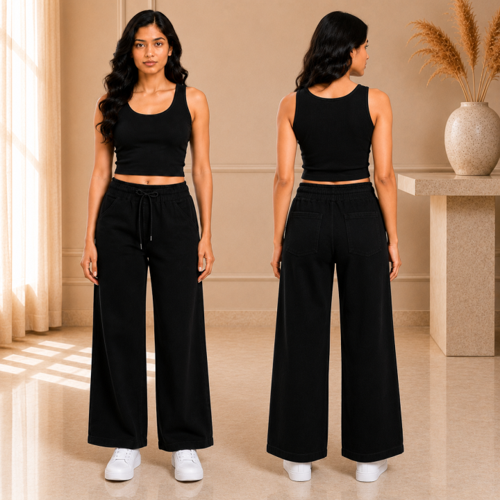 Women's Cotton Denim Joggers Pant
