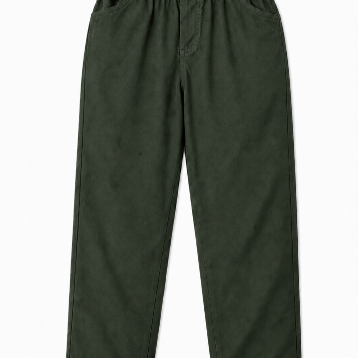 Women's 100 % Cotton Straight Fit Pants I Mid- Rise Design I Functional Pockets Pant