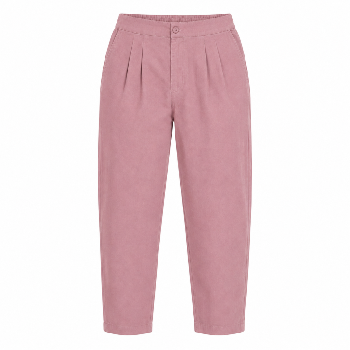 Women's High Waist Pleated Straight Fit Trousers I Casual Wide Leg Pants I Functional Pockets