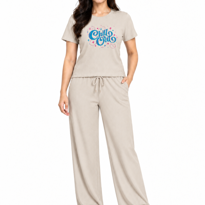 Veljia Women’s Wide Leg Pants with Pockets | Premium Cotton Lounge Wear | High Waisted Drawstring | Casual Comfortable Pajama Bottoms with Pocket