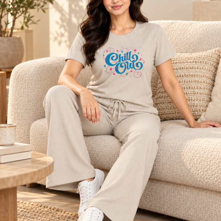 Veljia Women’s Wide Leg Pants with Pockets | Premium Cotton Lounge Wear | High Waisted Drawstring | Casual Comfortable Pajama Bottoms with Pocket